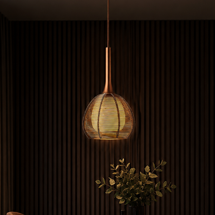 Pendul Unique NEST 1xE14 Bronz