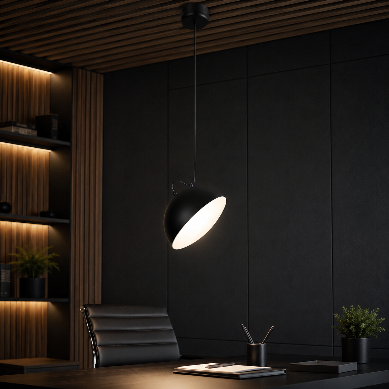 Pendul LED CROWD Unique 20W Black Echivalent 75W