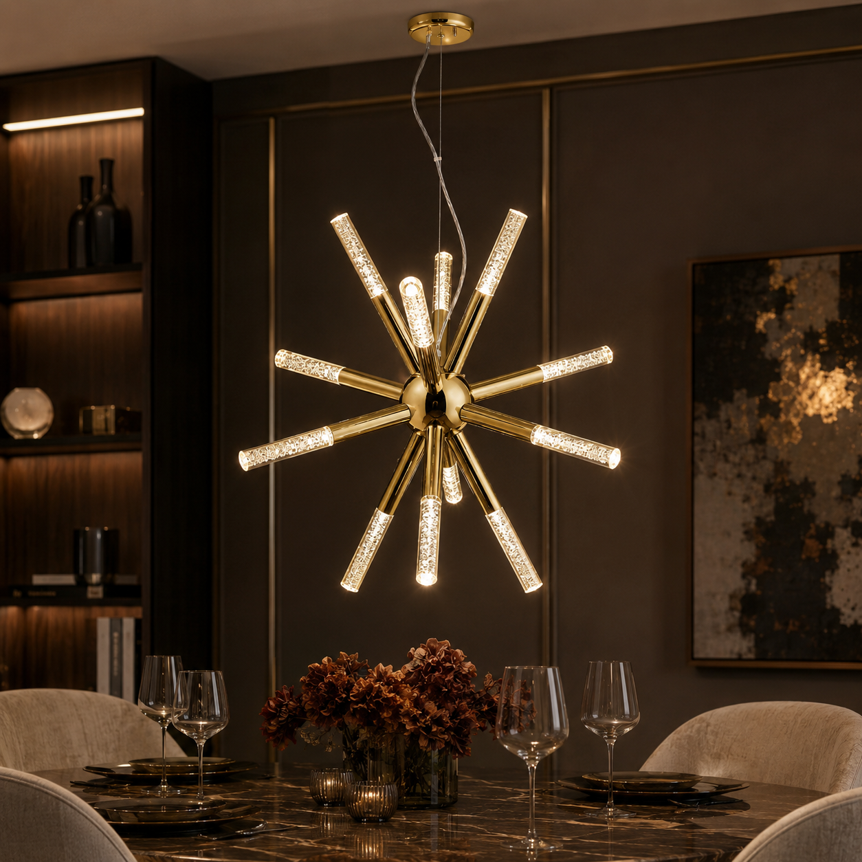 Pendul LED EIRENE Unique 60W Gold Echivalent