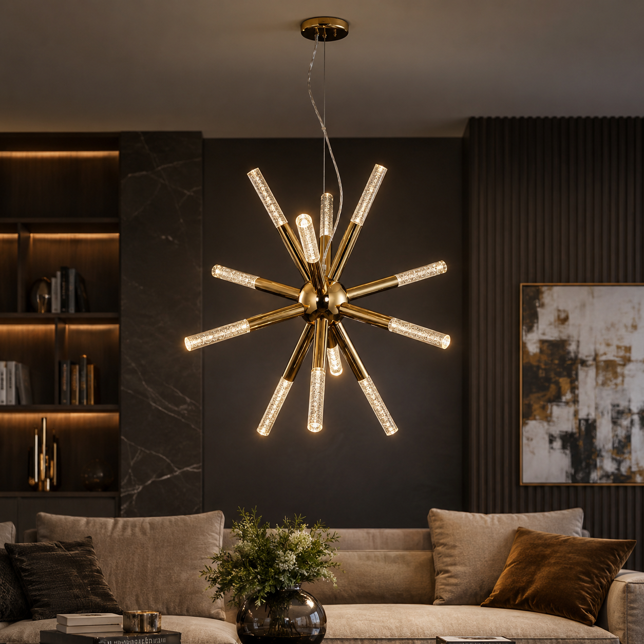 Pendul LED EIRENE Unique 60W Gold Echivalent