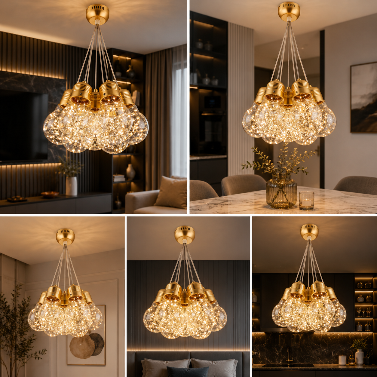Lustra LED BULBS Unique Gold Echivalent 150W