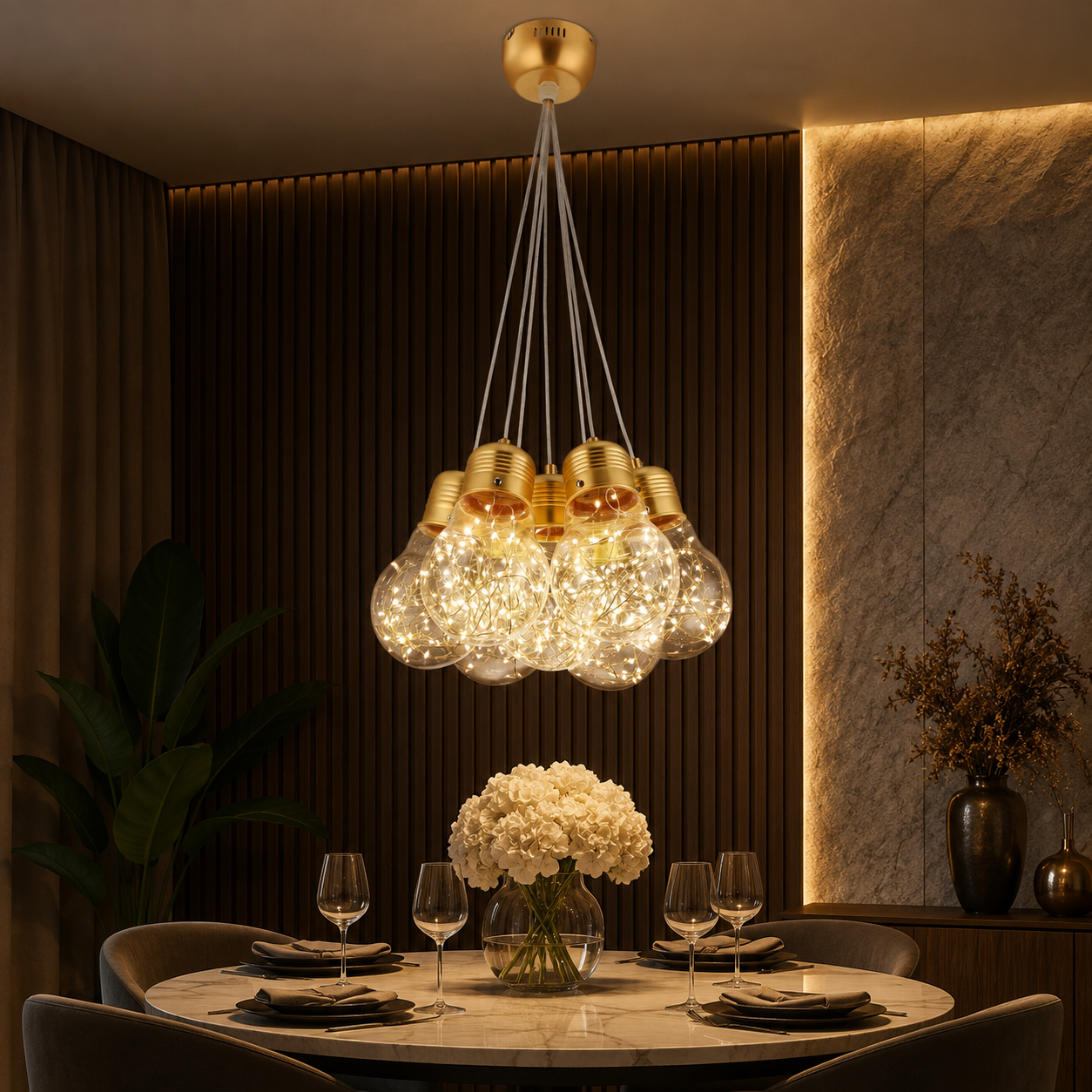 Lustra LED BULBS Unique Gold Echivalent 150W