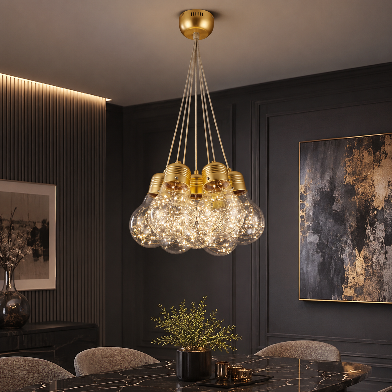 Lustra LED BULBS Unique Gold Echivalent 150W