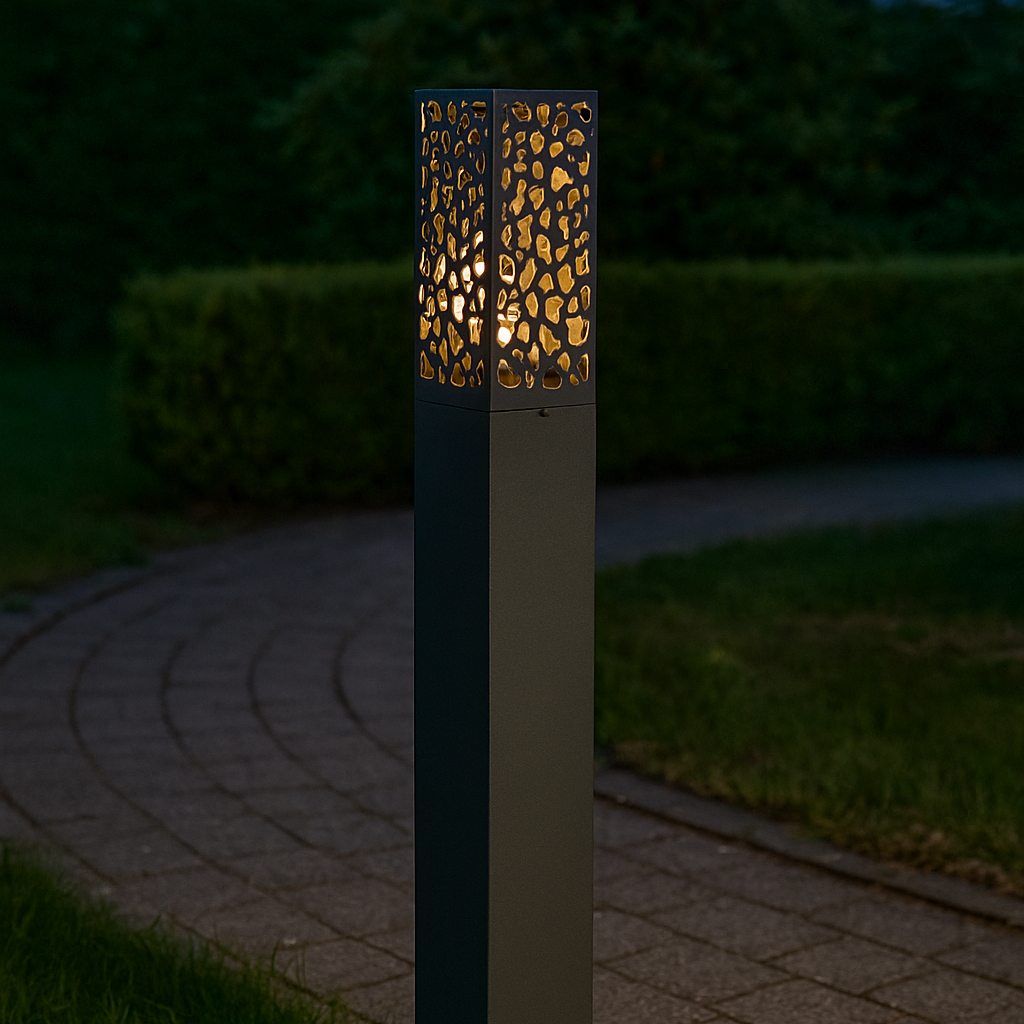 Stalp de iluminat exterior COOPER, Design Modern, IP44