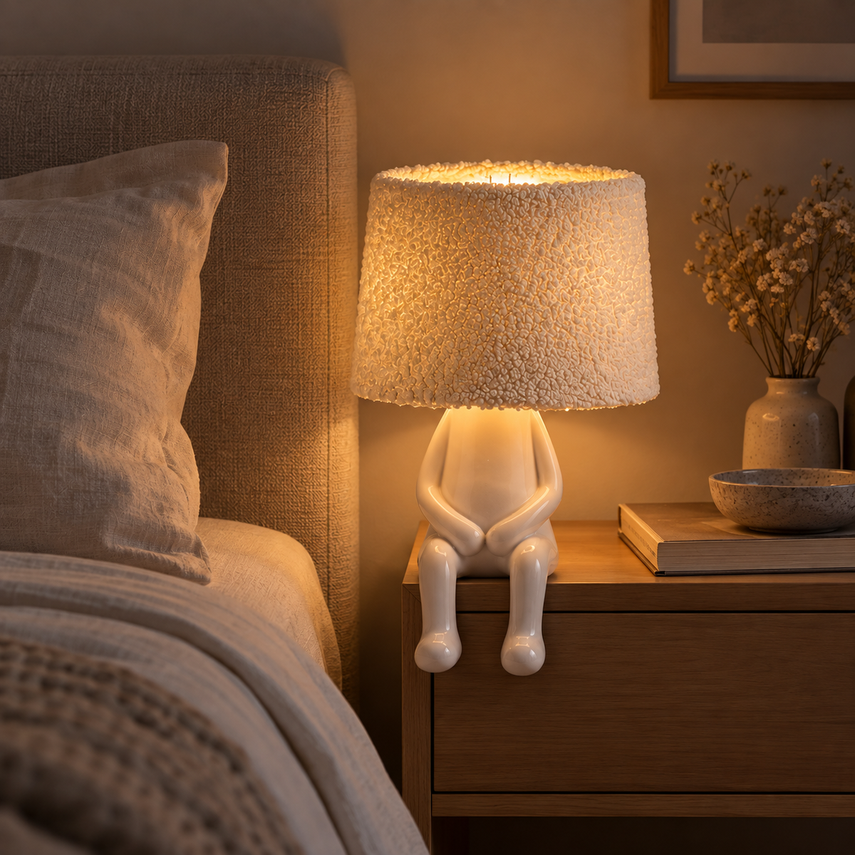 Veioza Decorativa SMURFY White 1xE14