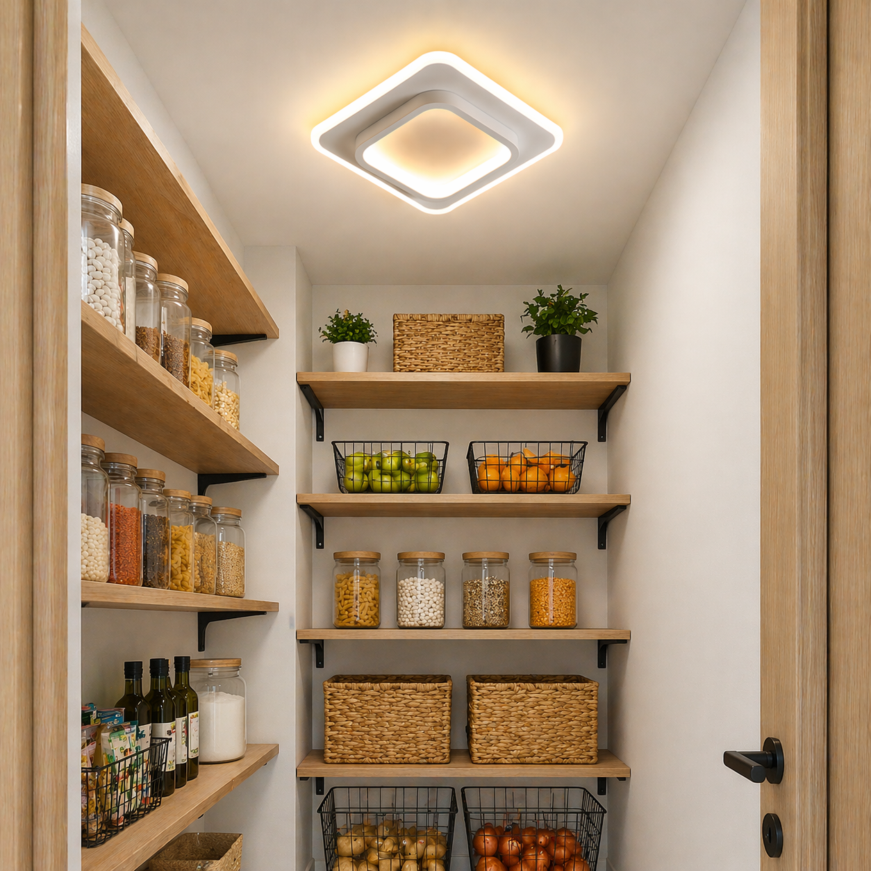 Lustra LED LOKI SQUARE Alb Echivalent 200W