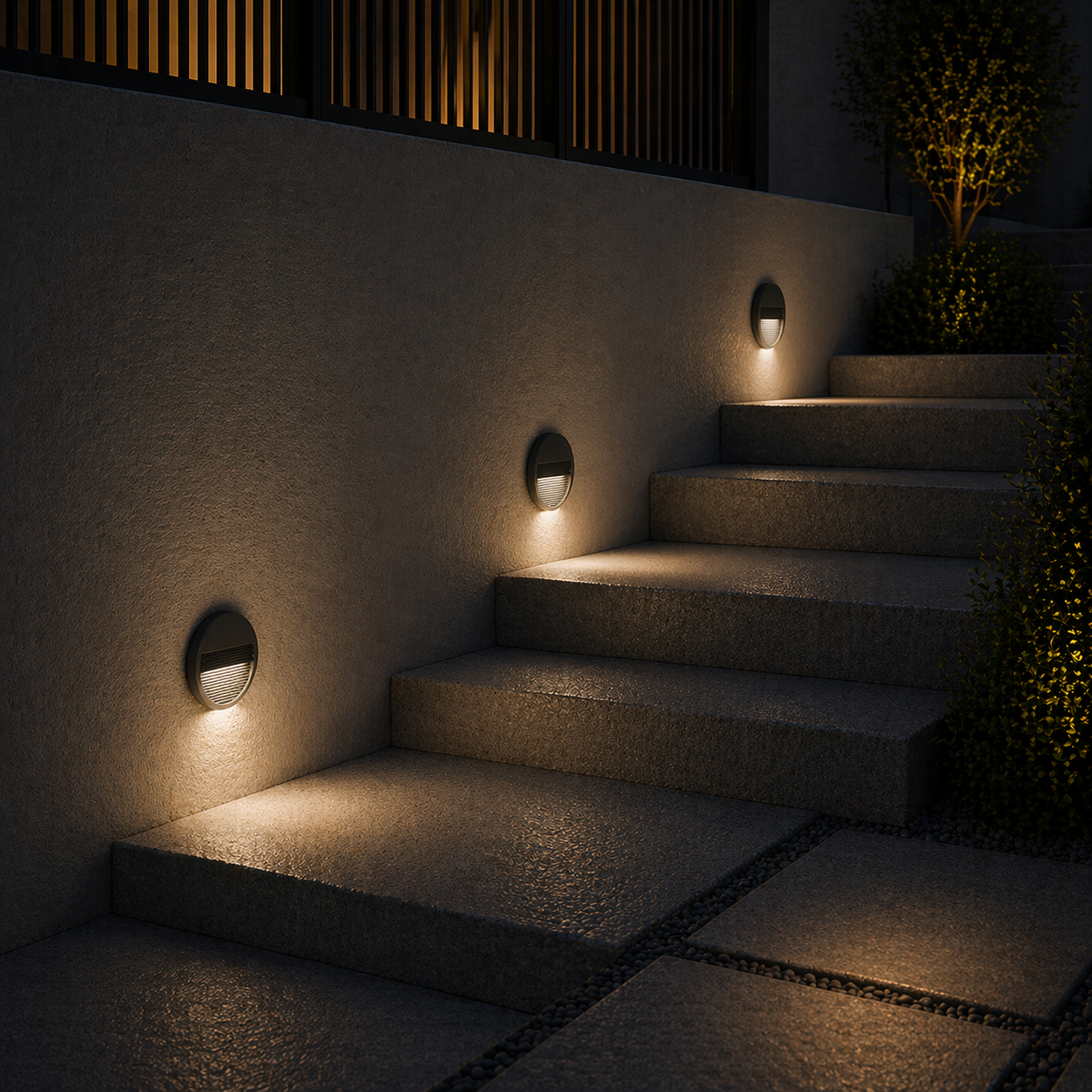 Spot LED Exterior Treapta Aplicat 6W IP65 Rotund