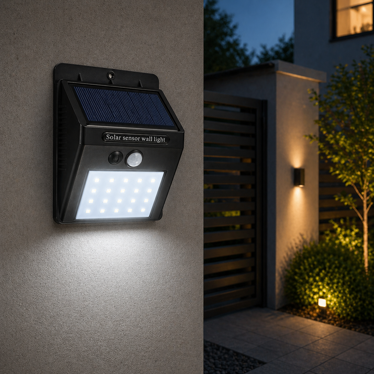 Aplica LED Exterior Solara Senzor 20 SMD