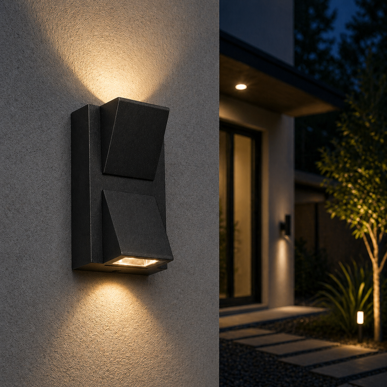 Aplica LED Exterior 2x5W V1 Neagra