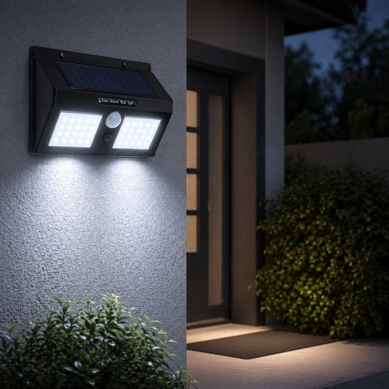Aplica LED Exterior Solara Senzor 40 SMD