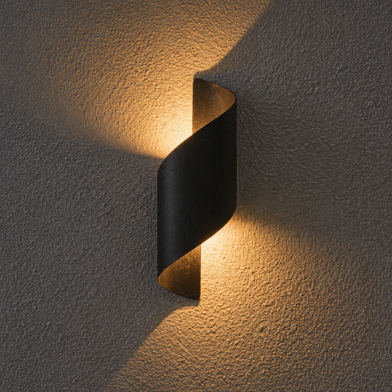 Aplica LED Exterior 10W Spirala Neagra