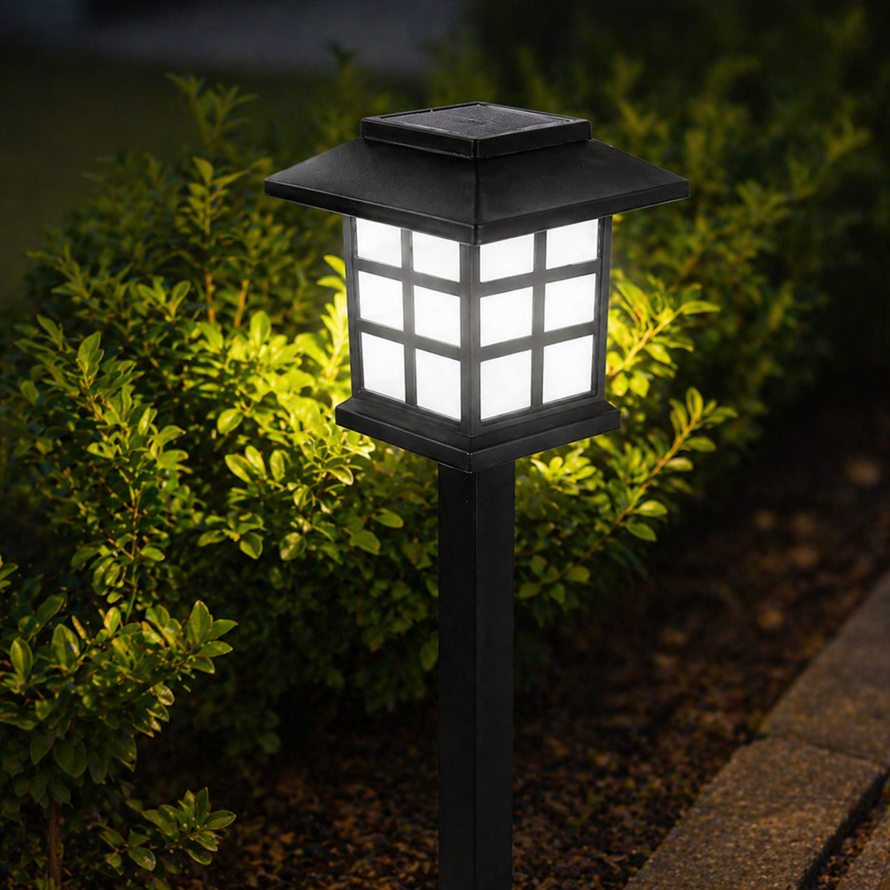 Set 2 Stalpi LED Gradina Solar PAST