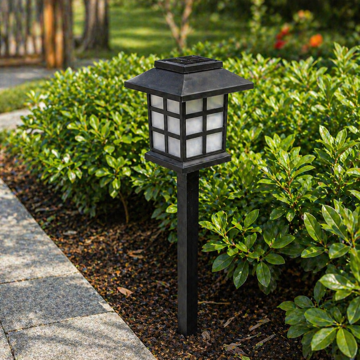 Set 2 Stalpi LED Gradina Solar PAST