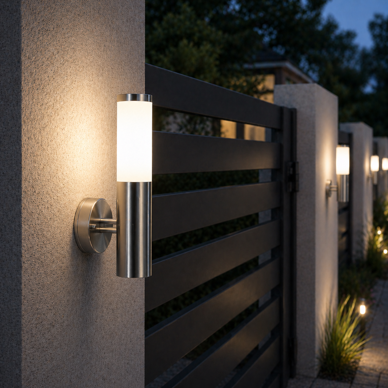 Aplica Exterior Chrome DEFNE-2
