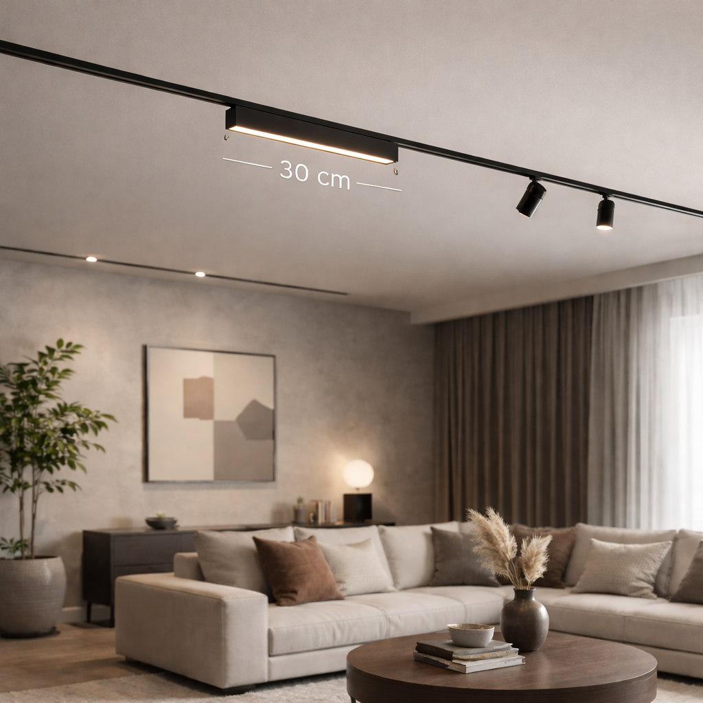 Spot Magnetic Liniar LED Urban Track 30cm 10W Negru