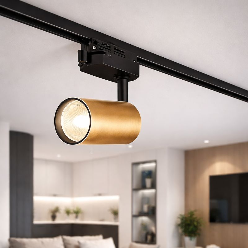 Spot Magazin Sina Negru+Auriu 1xGU10