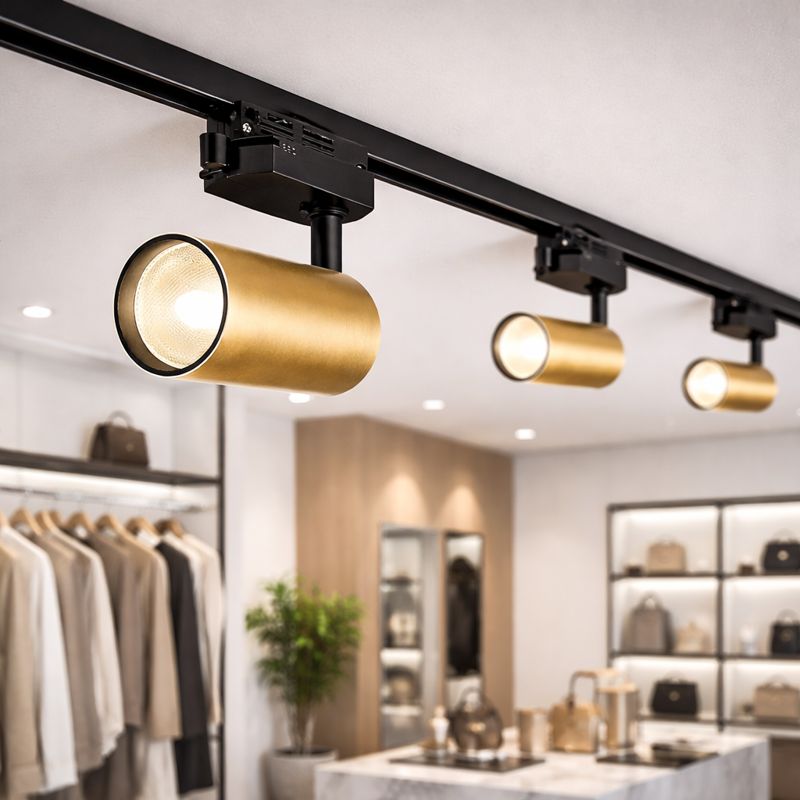 Spot Magazin Sina Negru+Auriu 1xGU10