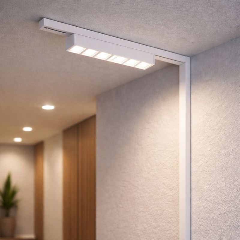 Spot LED Pentru Sina TPLUS 6 Lens 6.6W CCT Alb