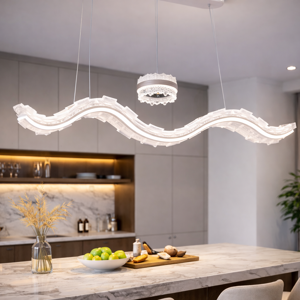 Lustra LED Suspendata Arven Echivalent 800W Telecomanda