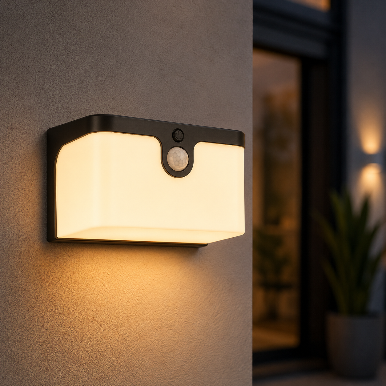 Aplica LED Exterior CROARA Gri Antracit cu Senzor 15CM