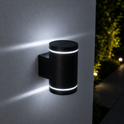 Aplica LED Sunrise Black & Grey Exterior cu Incarcare Solara Premium