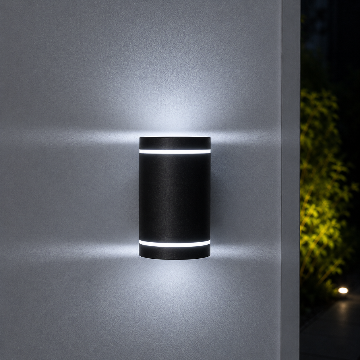 Aplica LED Sunrise Black & Grey Exterior cu Incarcare Solara Premium