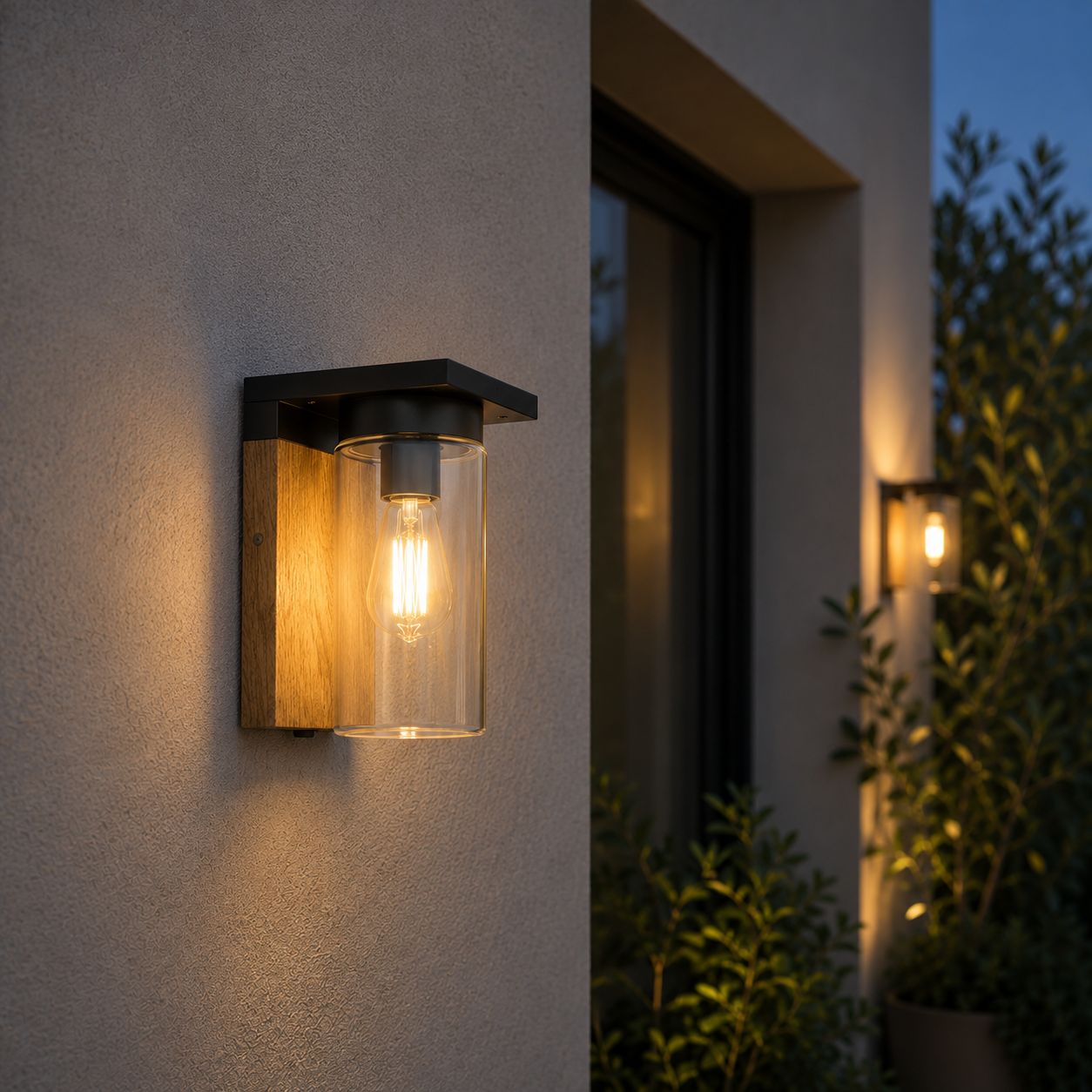 Aplica Exterior 1x27 ARDILA Finisaj Lemn