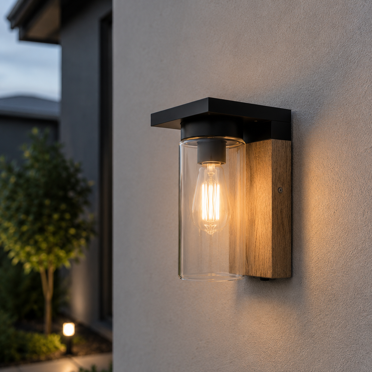 Aplica Exterior 1x27 ARDILA Finisaj Lemn