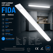 Corp Iluminat LED liniar 48W Fida 150cm Echivalent 350W