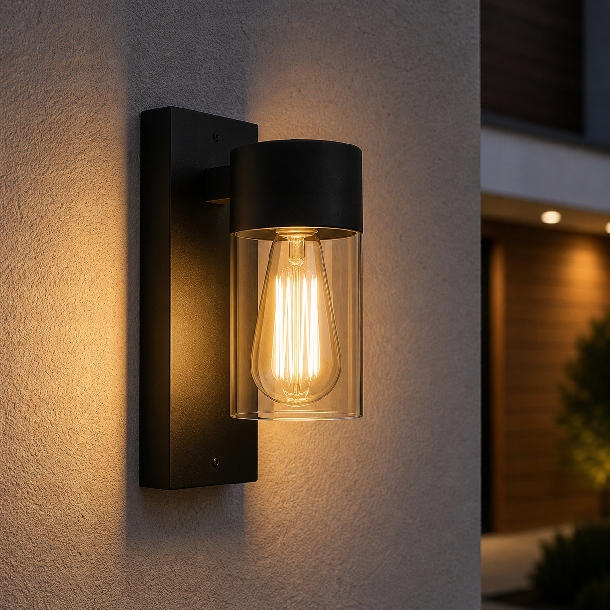 Aplică Exterior ZAHO Black 1xE27 IP65