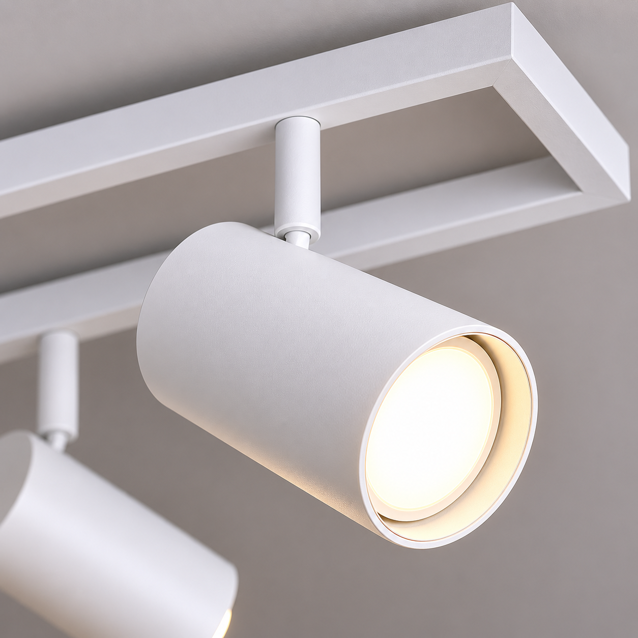 Lustra SCANDINAV White cu Spoturi Reglabile 6xGU10 Premium 75cm