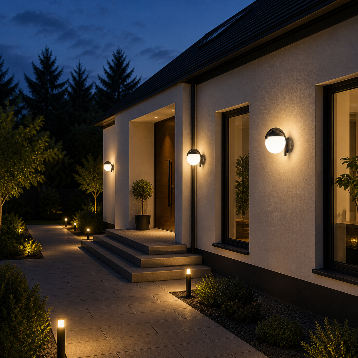 Aplica LED Exterior 28W PRATA VECCHIA 98731