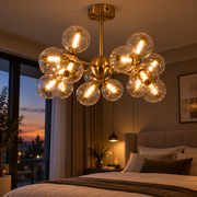 Lustra LED Abajur ELITE Gold Echivalent 150W