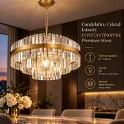 Candelabru Cristal Luxury CONSTANTINOPOLE Premium 60cm