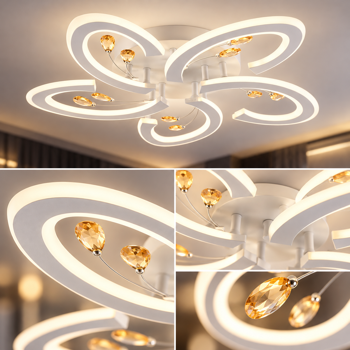 Lustra LED ANNA Echivalent 500W Telecomanda