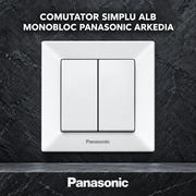 Comutator Simplu Alb Monobloc Panasonic Arkedia