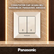 Comutator Cap-Scara Bej Monobloc Panasonic Arkedia