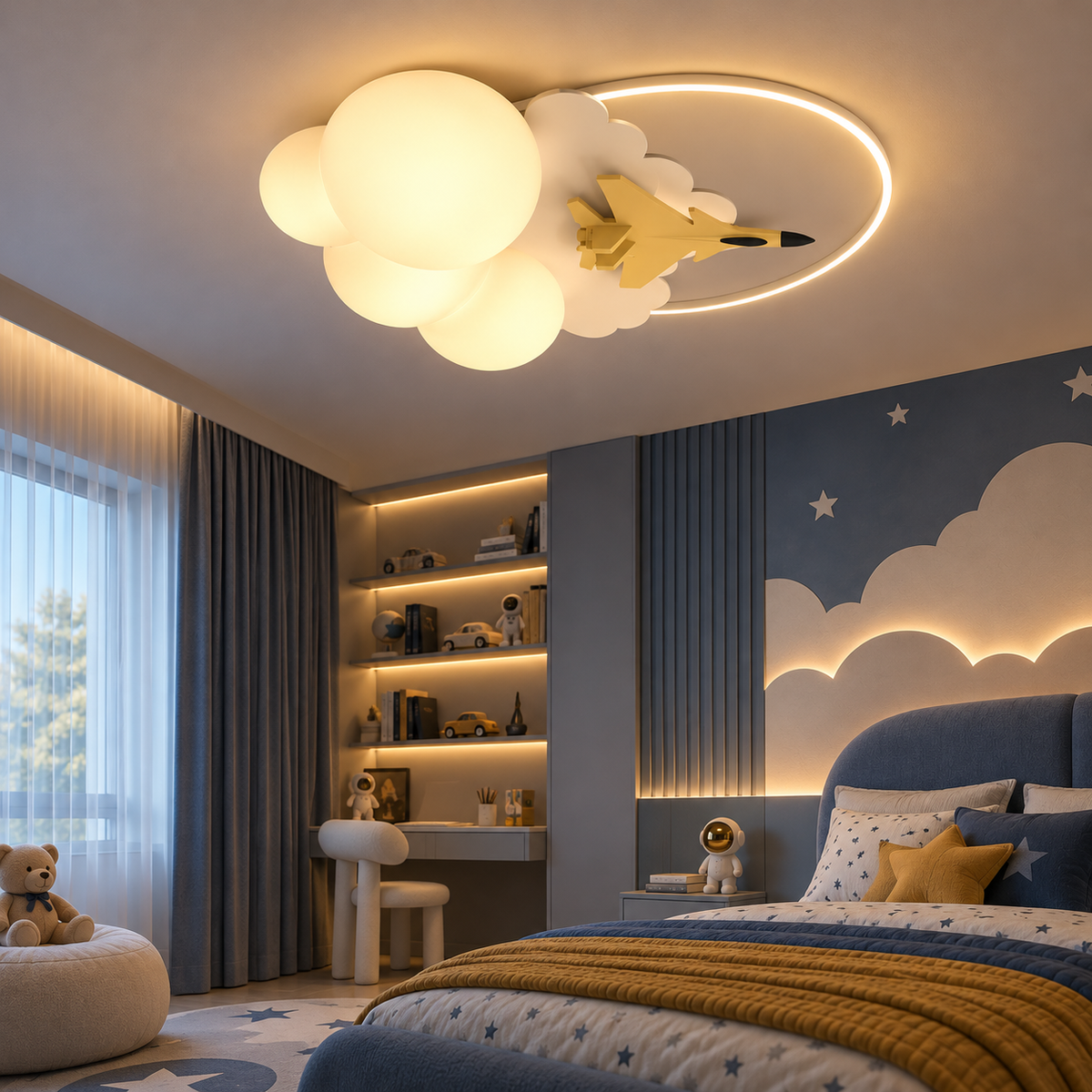 Lustra LED 35W CLOUD JET CCT Echivalent 400W