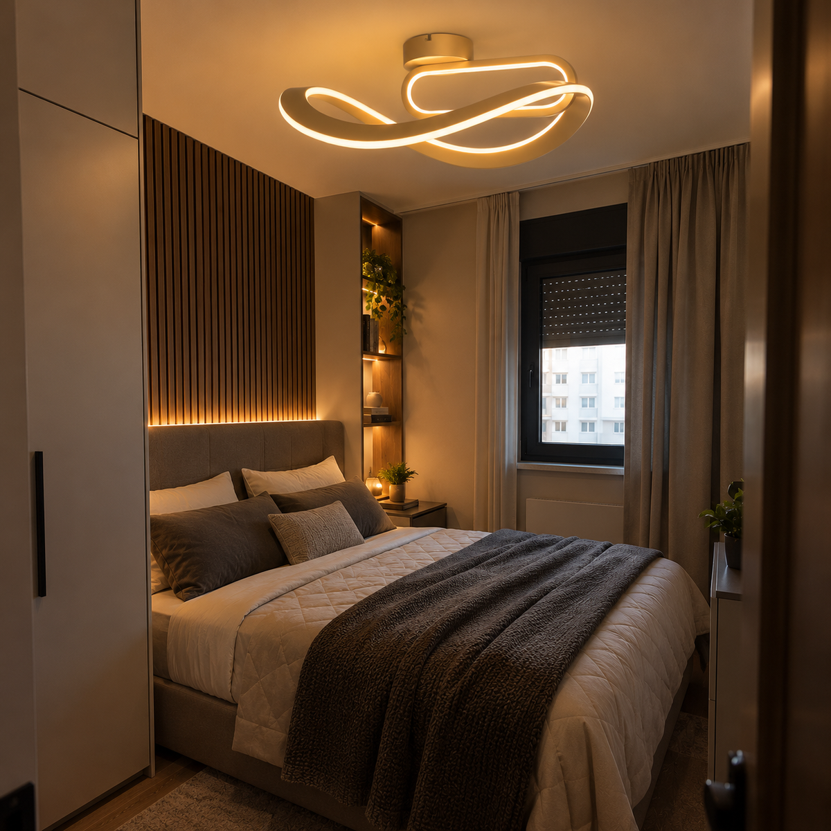 Lustra LED 40W VELENNE Gold Premium