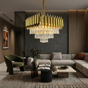 Candelabru Cristal GOLD PANTHER 6xE14 400mm