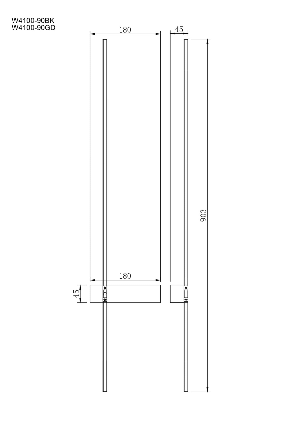 Aplica LED ARCO Gold 60cm CCT Echivalent 100W Premium