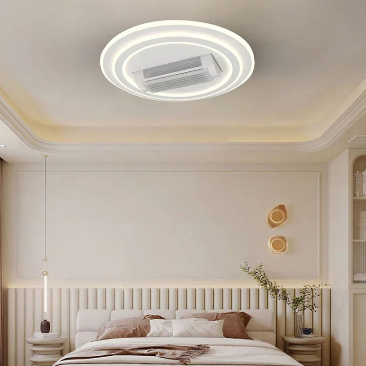 Lustra LED DL2410-1 cu Ventilator Reglabil si Telecomanda Echivalent 400W