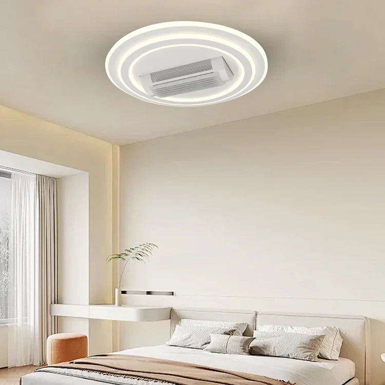 Lustra LED DL2410-1 cu Ventilator Reglabil si Telecomanda Echivalent 400W