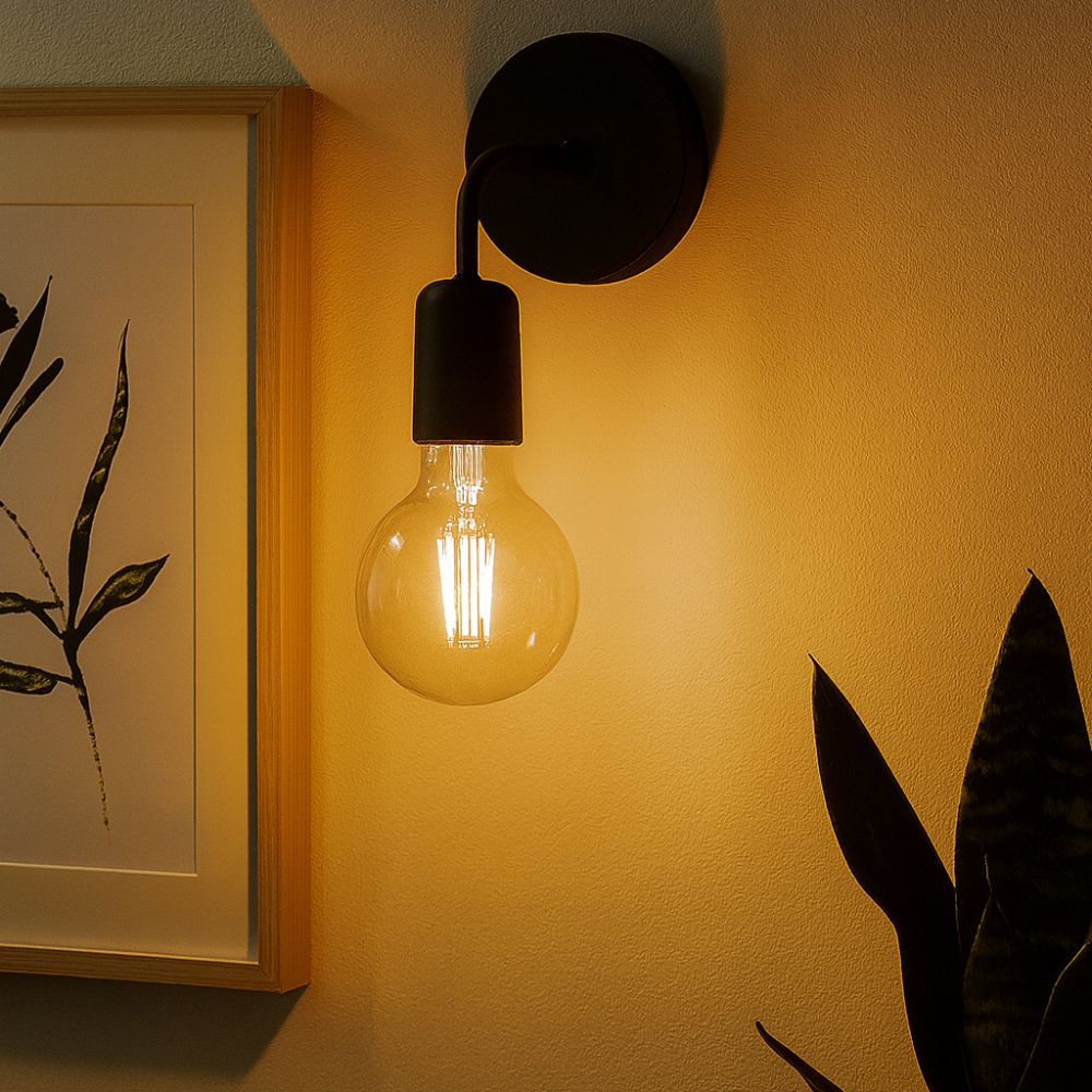 Aplica MOSSO 1xE27 Black