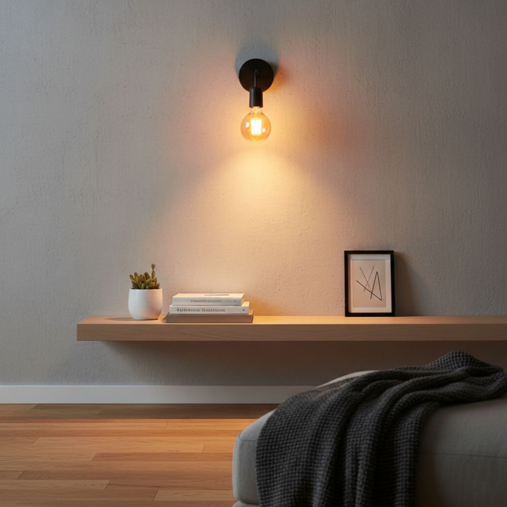 Aplica MOSSO 1xE27 Black