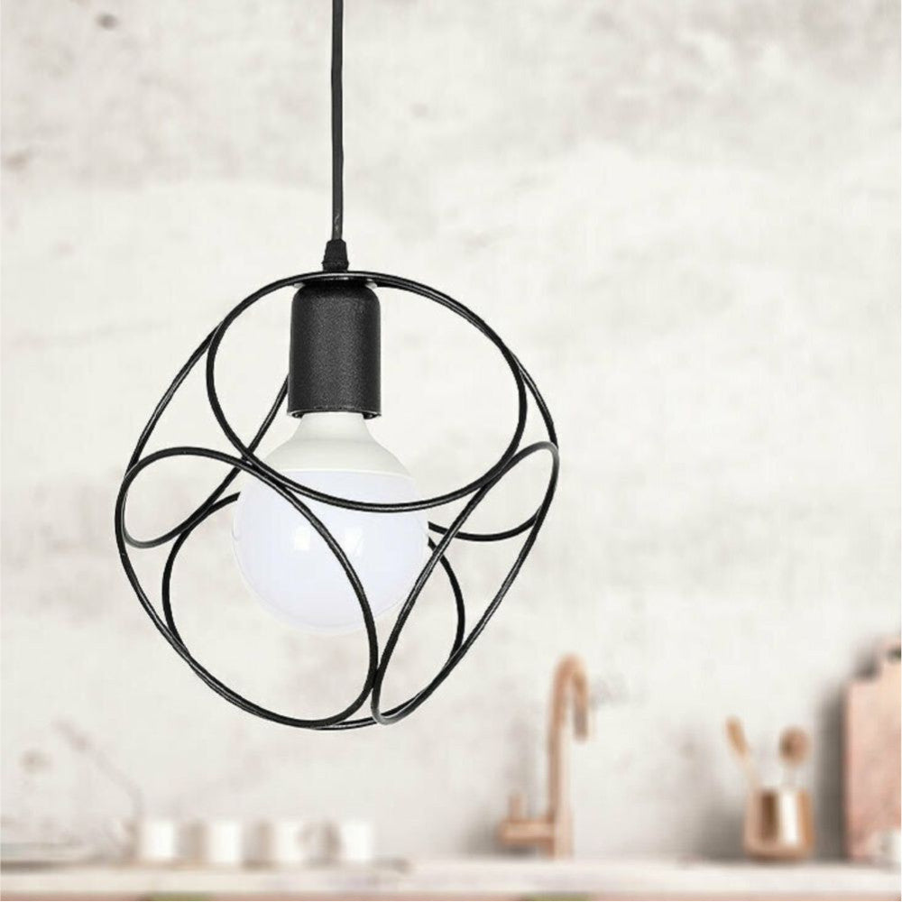 Pendul SELANIK 1xE27 Black