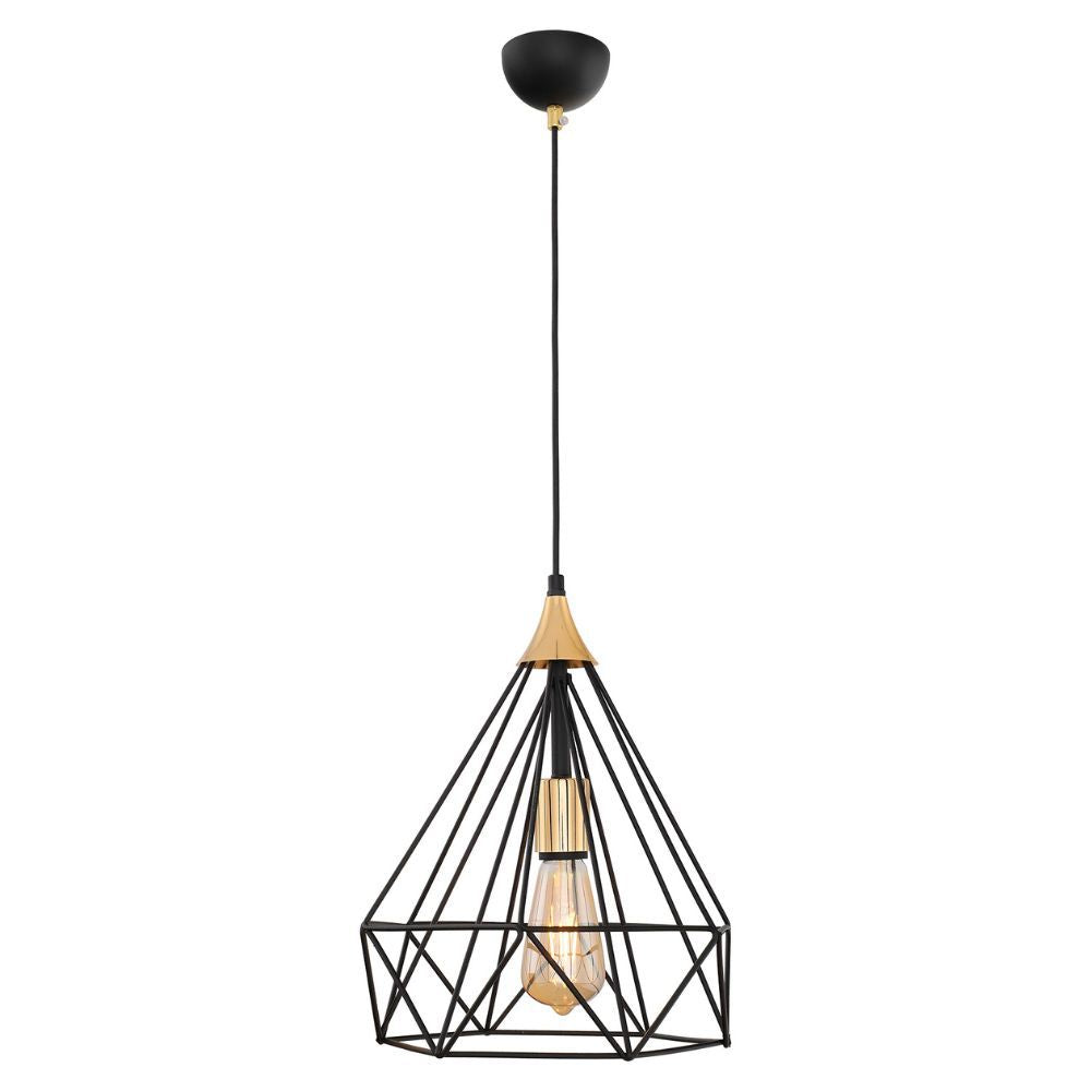 Pendul SUDE 1xE27 Black