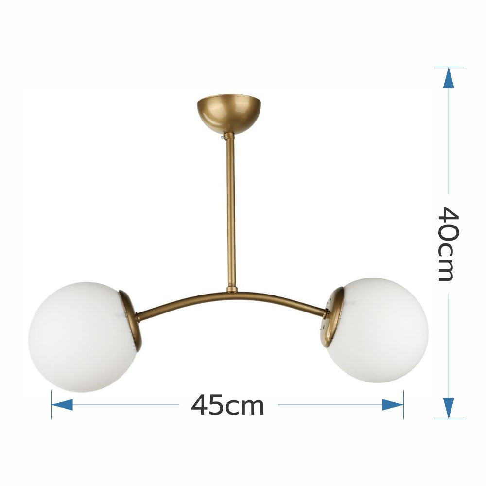 Lustra Abajur TREND 2XE27 Gold