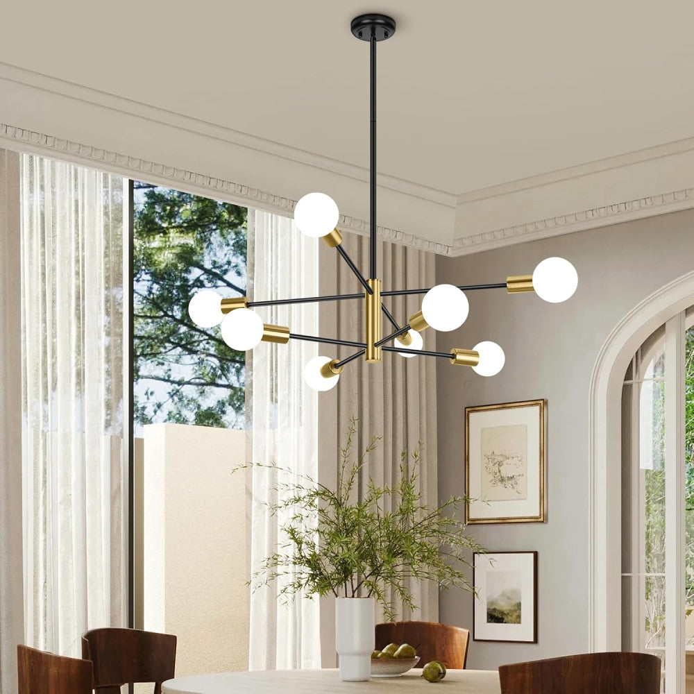 Lustra Abajur TAMIAS 8XE27 Black&Gold