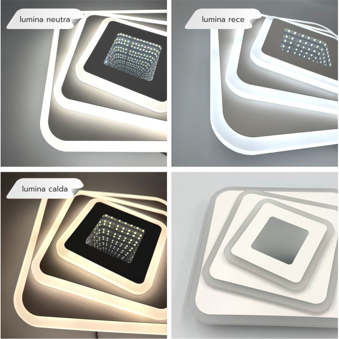 LUSTRA LED 40W GALAXY 3D Square Echivalent 200W